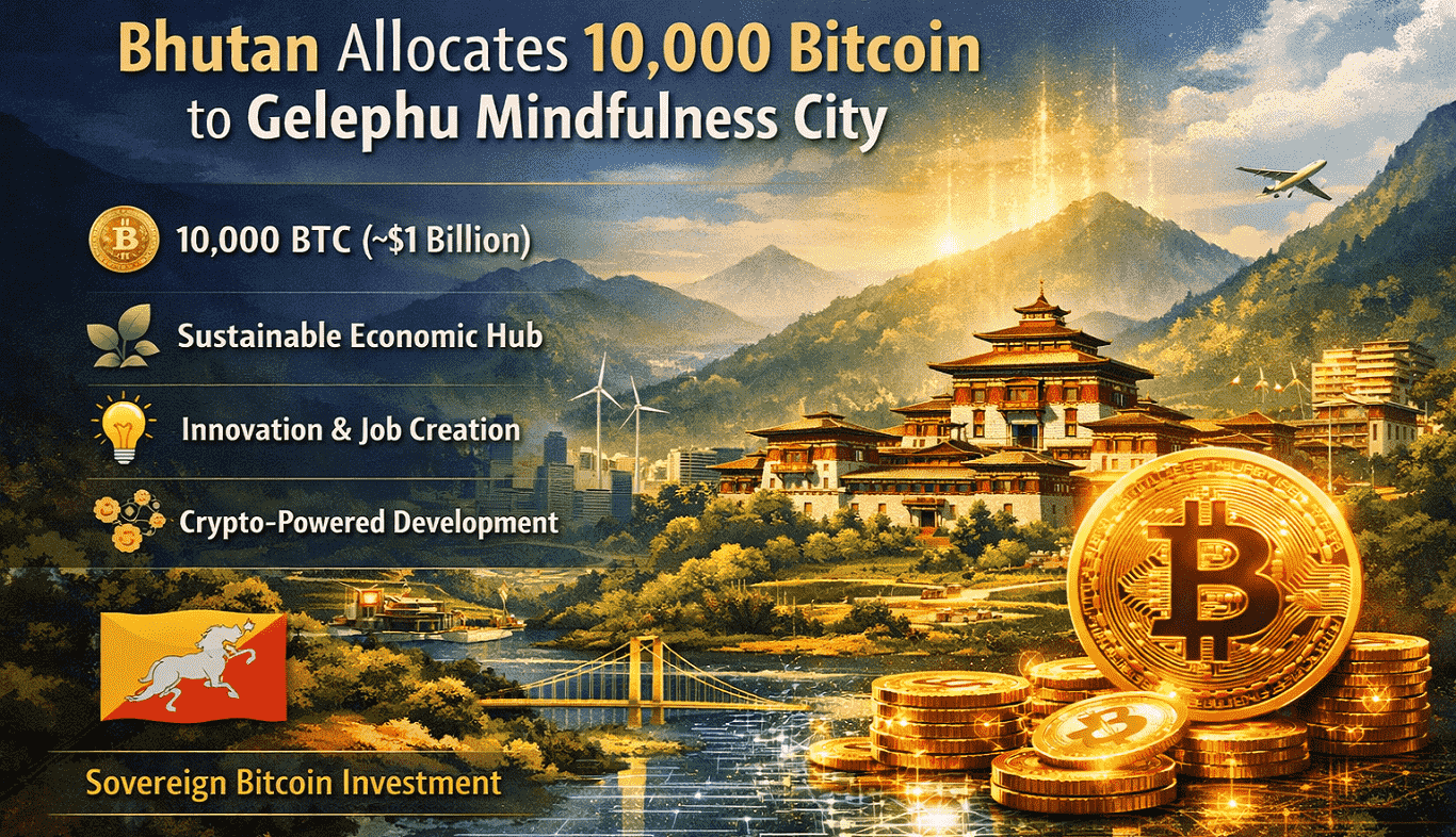 Bhutan Allocates 10,000 Bitcoin to Build Gelephu Mindfulness City