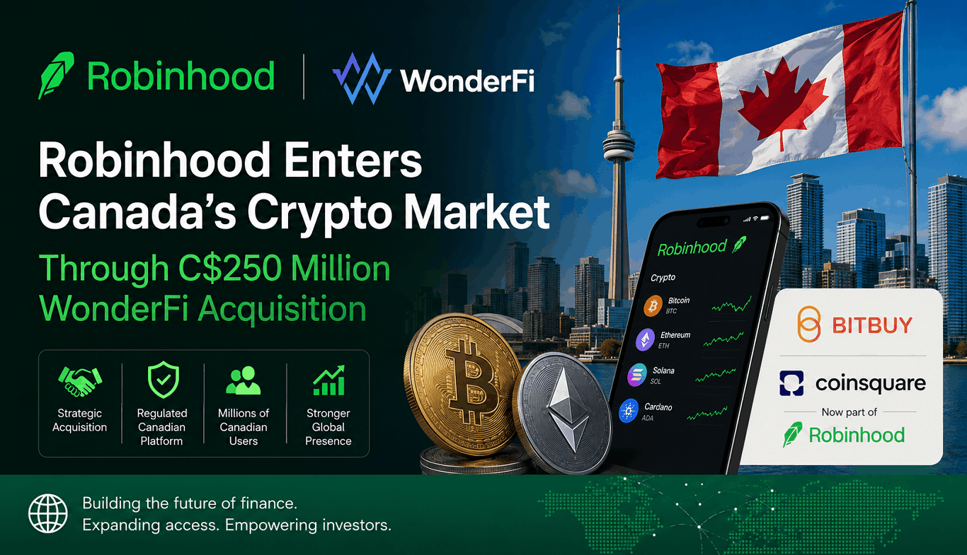 Robinhood expands into Canada by acquiring WonderFi